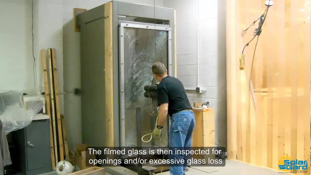 EN12600 Safety Glazing Testing ATI - YouTube