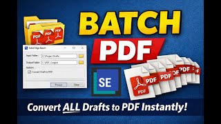 How To Convert Multiple Solid Edge Drafts to PDF at Once | Batch Program Workflow