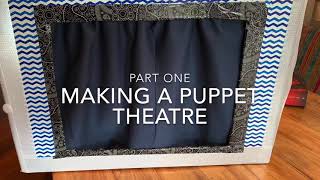 Making a cardboard Puppet theatre