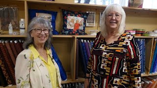 WMITV "Gets Out" to admire quilts, at Pinetop Star.