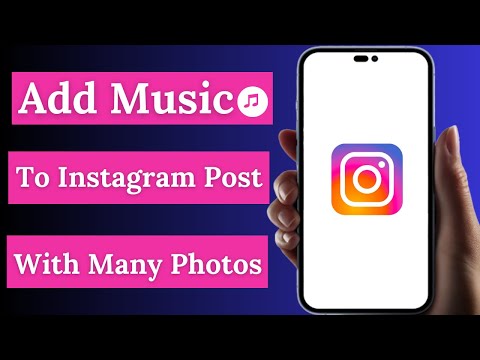 How to add music to an Instagram post with multiple photos / iPhone / 2024