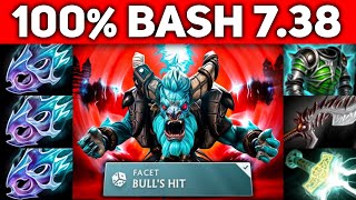 100% Bash Spirit Breaker in 7.38🔥🔥🔥Max Attack Speed Rampage | Dota 2 Gameplay