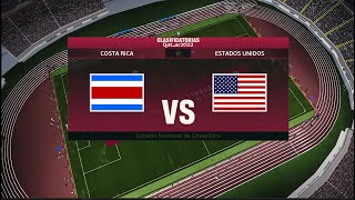 Simulación Costa Rica vs Estados Unidos |  Clasificatorias Concacaf Qatar 2022 | PES 2021