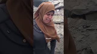 Gaza woman leaves home for flour, returns to find family buried under rubble