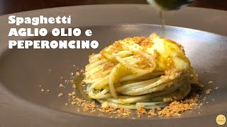 Spaghetti aglio olio e peperoncino rivisitata - #ricetta facile e gourmet con crema all'aglio