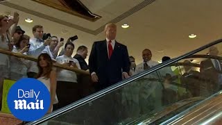 Trump launches 2015 presidential bid atop the Trump Tower escalator