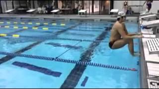 Backstroke start by Junya Koga