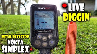 Nokta SIMPLEX METAL DETECTING! | Back to the PARK LIVE DIGGIN' SIGNALS!