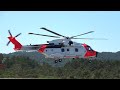 rnoaf aw101 high speed flypast turns on a dime before takeoff stord airport june 2021