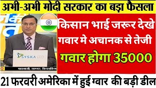 Guar Bhav Today | Aaj  21 फरवरी  Anaj Mandi Bhav  latest news#guarbhav#latestnews#liveguarkabhav