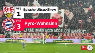 Wahnsinns-Choreo \u0026 Pyro-Action! 🔥 VfB Stuttgart vs. Bayern München 2025