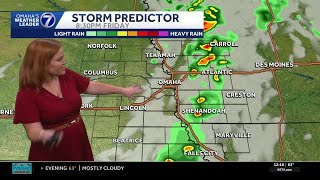 Chances for showers and storms Friday afternoon for Omaha area