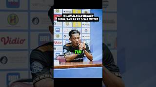 Mengejutkan,  Alasan HenHen Herdiana dipinjamkan ke Dewa United #persib #henhen #persibbandung