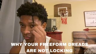 WHY YOUR FREEFORM DREADS ARE NOT LOCKING #locs #dreadlocks #freeformdreads #dreads