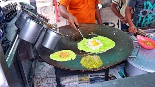 Butter Loaded Kashmiri Omelette | Three Layer Egg Dish | Egg Street Food | Indian Street Food