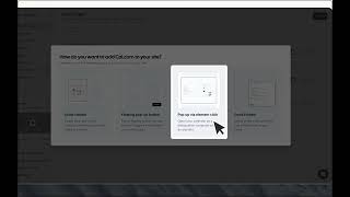 How to Embed a Cal.com Calendar as a Popup