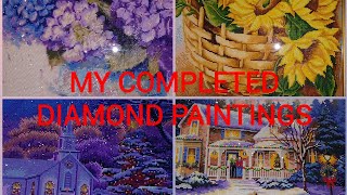 #125. MY FINISHED DIAMOND PAINTINGS 2018-2019