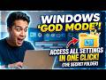 The Hidden “God Mode” Folder in Windows  - Access ALL Settings in One Click!