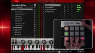 iRig Pads and SampleTank 3 - launching sounds and patterns