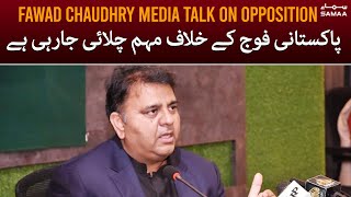 Fawad Chaudhry Press Conference Today on Opposition - SAMAA TV - 10 March 2022
