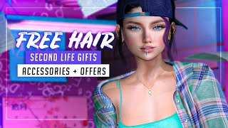Second Life Free Gifts: FREE Cute Hair (04 Packs), Clothes + Accessories ♥ Weekly Update