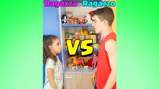 RAGAZZE👧 vs RAGAZZI🧑! #shorts