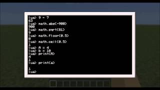 Computer Craft tutorial Episode 1 - Basic Math Functions