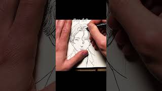 [ASMR] Drawing JOHAN LIEBERT 🥶🥶 - Monster #asmr #shorts #satisfying