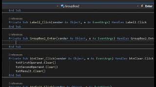 VB.NET programed arithmetic operations