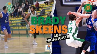 Brady Skeens | BC KRKA | ABA LIGA (Adriatic League) Highlights | 6’8” C/F