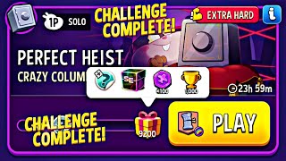 ( Extra Hard) crazy column rainbow perfect heist solo challenge match masters today gameplay.