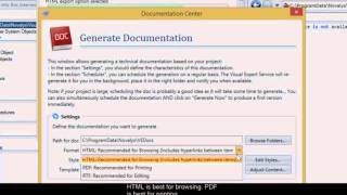 Automatically Generate Source Code Documentation