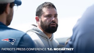 T.C. McCartney: "It's all about laying that foundation." | New England Patriots Press Conference