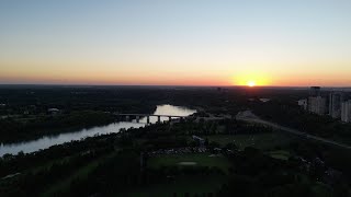 Edmonton Alberta Summer Sunset 4K60 Drone Footage August 2022