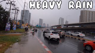 [4K/60FPS] Heavy Rain in Bangkok, Bangok Today