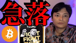 トランプ就任演説後ビットコイン急落、トランプコイン TRUMP暴落 バブル終了？