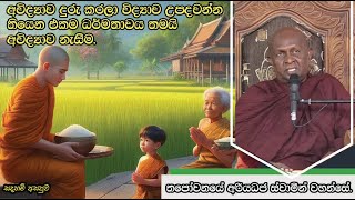 අවිද්‍යාව නැසීම.172පූජ්‍ය තපෝවනයේ අරියධජ හිමි