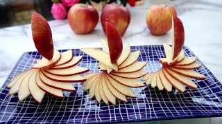 Art In Apples Show - Fruit Carving Apple Decoration ★ Garnish ★