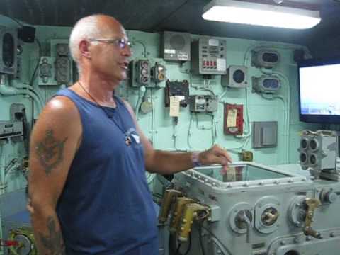 Gene Bernhardt gun control area USS Missouri plankowner as Boiler Tech Gene Bernhardt gun control area USS Missouri plankowner as Boiler Tech