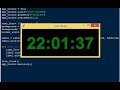 Simple Live Clock App using Tkinter in Python