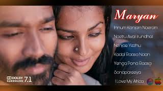 மர்யான்|Maryan Movie | Audio Jukebox | Dolby Audio | High Quilty Audio | Danush | Latest Tamil hit |