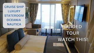 Oceania Nautica Stateroom Cruise Ship Guided Tour