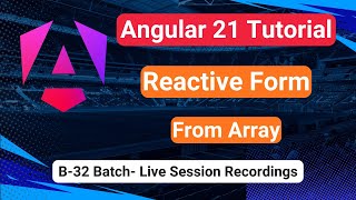 Reactive Form Advance Concepts | Form Array | Dynamic Form | Angular 21 Tutorial
