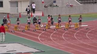 20160520群馬県高校総体女子100m準決勝1組