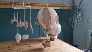 DIY Deko - Heißluftballon ohne Nähmaschine