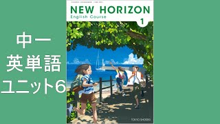 中1英語　ユニット6　NEW HORIZON（ニューホライズン）単語集