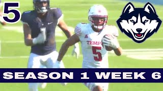 CFB 25 Dynasty - UCONN vs Temple - Heisman Difficulty Ep5