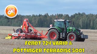 Fendt Demonstrations 2021 | Fendt 724 Vario \u0026 Pöttinger Terradisc 5001