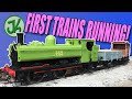 First Trains Running! Rebuilding the O Gauge Garden Railway - Part 7