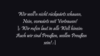 Ich bin ein Preuße, kennt ihr meine Farben? (Alle Strophen, zum Mitsingen)